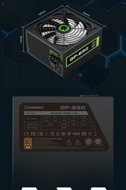 Блок живлення GAMEMAX (GP-650) [303136]
