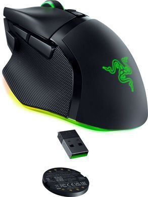 Миша Razer Basilisk V3 Pro 35K, RGB, USB-A/WL/BT, чорний (RZ01-05240100-R3G1) [104163]