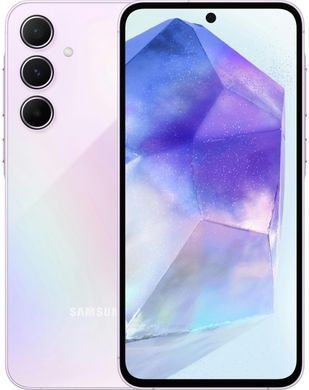 Samsung Смартфон Galaxy A55 5G (A556) 6.6" 8/128ГБ, 2SIM, 5000мА•год, бузковий (SM-A556BLVAEUC)