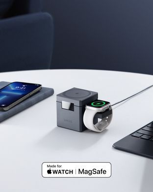 Бездротовий зарядний пристрій Anker MagGo Wireless Charging Station 15W 3-in-1 Cube Black (Y1811G11) [613955]