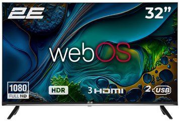 Телевізор 32" 2E LED FHD 60Hz Smart WebOS Black (2E-32A07KW) [102129]