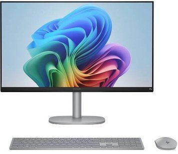 Комп'ютер персональний моноблок HP OmniStudio X 27" UHD IPS, Intel U7-256V, 16GB, F1TB, UMA, WiFi, кл+м, Win11, сріблястий (D3SB7EA) [114509]