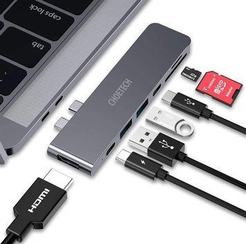USB-хаб Choetech USB Type-C 7-в-1 (HUB-M14) [605122]