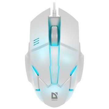 Мишка Defender Host MB-982, 3 кн.,1000 dpi, 7 кольорів, біла (52983) [401244]