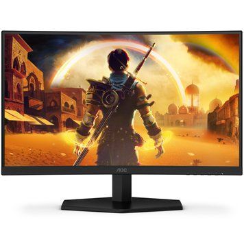 Монітор TFT 23.6" AOC, VA, 180Гц, вигнутий, 2хHDMI, DP, колонки, чорно-червоний (C24G42E) [402476]