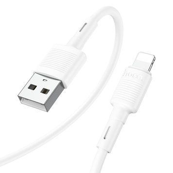 Кабель HOCO X83 USB to iP 2.4A, 1m, PVC, PVC connectors, White (6931474770875) [805371]