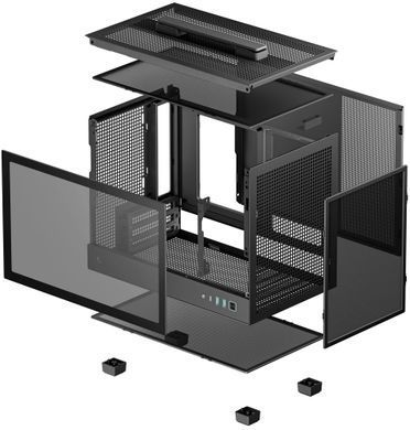 Корпус DeepCool CH160 Black без БЖ (R-CH160-BKNGI0-G-1) [608704]