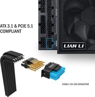 Блок живлення Lian Li Edge 1300W 80 Plus Platinum Black (G9P.EG1300.BE00.EU) [616492]