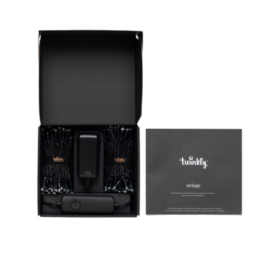 Twinkly Smart LED Гірлянда Twinkly Strings RGBW 400, Gen II, IP44, довжина 32м, кабель чорний (TWS400SPP-BEU)