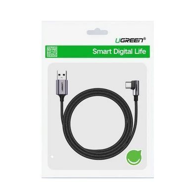 Кабель UGREEN US284 Angled USB-C Male To USB2.0 A Male 3A Data Cable(90&deg;Angle) 0,5m (UGR-50940) [806335]