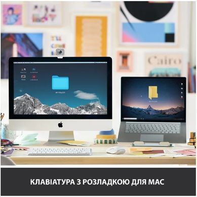 Клавіатура Logitech MX Keys Mini For Mac Wireless Illuminated Pale Grey (920-010526) [201792]