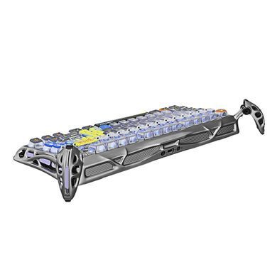 Клавіатура механічна GravaStar Mercury K1 Pro 80keys, GravaStar x Kailh Speedy Mint, BT/WL/USB, Interstellar Silver (GS_K1_PRO_S_CGRY) [113144]