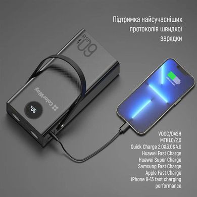 Універсальна мобільна батарея ColorWay Powerful 60000mAh Black (CW-PB600LPA5BK-PDD) [603420]