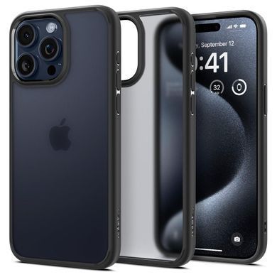 Чохол Spigen для iPhone 15 Pro Max, Ultra Hybrid, Frost Black (ACS06568) [108203]