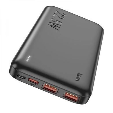 Зовнішній акумулятор HOCO J101 Astute 22.5W fully compatible power bank(10000mAh) Black (6931474782472) [806296]