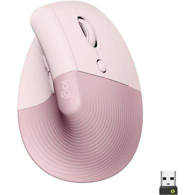 Миша бездротова Logitech Lift Vertical Ergonomic Rose (910-006478) [611618]