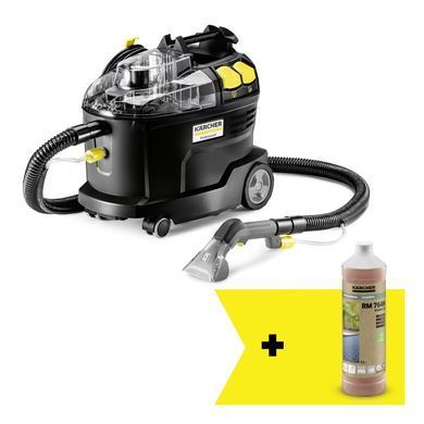 Пилосос професійний Karcher Go!Further Puzzi 8/1 Re!Plast 1200Вт 270мБар контейнер 8/7л вологе/сухе прибирання 8.6кг (1.100-249.0) [114180]