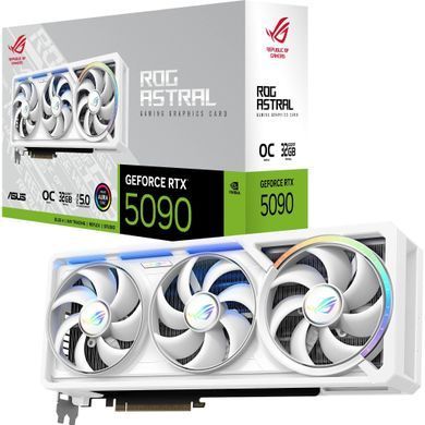 Відеокарта ASUS GeForce RTX 5090 32GB GDDR7 OC ROG-ASTRAL-RTX5090-O32G-WHITE білий (90YV0LWA-M0NA00) [109616]