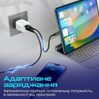 Зарядний пристрій Promate PowerPort-25AC White (powerport-25ac.white) [603261]