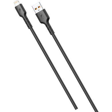 Кабель SkyDolphin S07L TPE High Elastic Line USB - Lightning (M/M), 1 м, Black (USB-000594) [603919]
