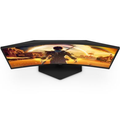 Монітор TFT 23.6" AOC, VA, 180Гц, вигнутий, 2хHDMI, DP, колонки, чорно-червоний (C24G42E) [402476]