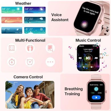 Годинник Oukitel V7 Pink (6941749851062) [404650]