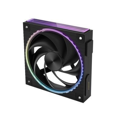 Корпусний вентилятор Zalman ZM-DF120R ARGB, 120мм, 800-2300rpm, 4pin, PWM, 3pin+5VARGB, 34,5dBa, POGO pin, Magnetic, Reversed, чорний (ZM-DF120RBLACK) [113939]