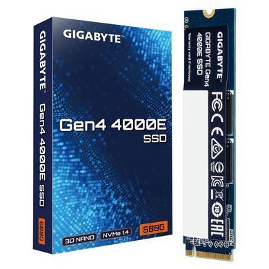 Накопичувач SSD 500GB Gigabyte Gen4 4000E M.2 2280 PCIe 4.0 x4 3D NAND (G440E500G) [614961]