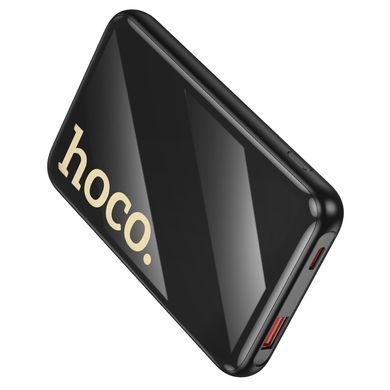 Зовнішній акумулятор HOCO Q37 Graceful 22.5W+PD20W power bank with two cables(10000mAh) Black (6942007644914) [806621]