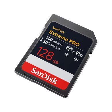 Карта пам'яті SanDisk SD 128GB C10 UHS-II U3 R300/W300MB/s Extreme Pro V90 (SDSDXDM-128G-GN4IN) [110561]