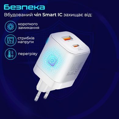 Зарядний пристрій Promate PowerPort-25AC White (powerport-25ac.white) [603261]