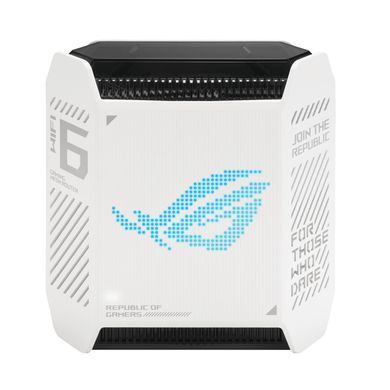 Система WiFi-Mesh ASUS ROG Rapture GT6 AX10000, 3xGE LAN, 1x2.5GE WAN, 1xUSB 3.2, 1мод, білий (90IG07F0-MU9A30) [104584]