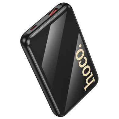 Зовнішній акумулятор HOCO Q37 Graceful 22.5W+PD20W power bank with two cables(10000mAh) Black (6942007644914) [806621]