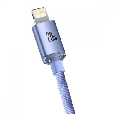 Кабель Baseus Crystal Shine Series Fast Charging Data Cable Type-C to iP 20W 1.2m Purple (CAJY000205) [802540]