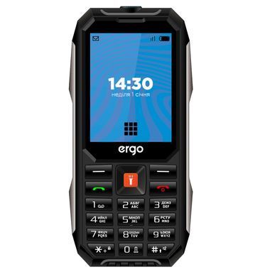 Мобiльний телефон Ergo E283 Dual Sim Black (E283 Black) [619776]