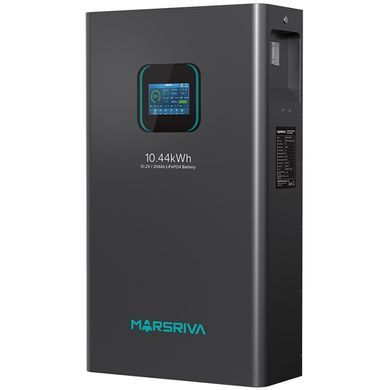 Акумуляторна батарея Marsriva LiFePO4, 51.2V/204Ah, 10.44KWH, настінний (MR-LFP48-200-WMD) [405327]