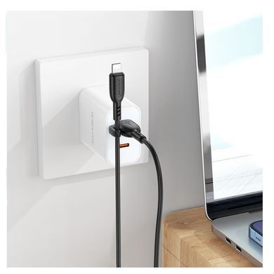 Кабель BOROFONE BX91 USB to iP 2.4A,1m, PVC, PVC connectors, Black (6974443389883) [802313]