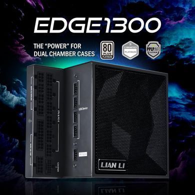 Блок живлення Lian Li Edge 1300W 80 Plus Platinum Black (G9P.EG1300.BE00.EU) [616492]