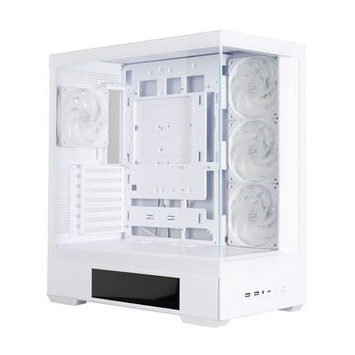 Корпус Zalman P40 DS без БЖ, 2xUSB3.0, 1x Type C, 3x120мм ARGB Reverse, 1x120мм ARGB, VGA 420мм, LCS ready, TG Side/Front Panel, Display, ATX, білий (P40DSWHITE) [111337]