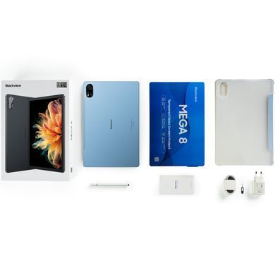 Планшет Blackview MEGA 8 13" FHD+ /12GB/256GB/ T620 /11000mAh/ 50+13Мп /LTE Чохол+ стилус Grey (MEGA_8_256_grey) [403769]