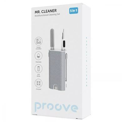 Багатофункціональний набір Proove Mr. Cleaner 5in1 для чищення електроніки та гаджетів White (MCS00000502) [605186]