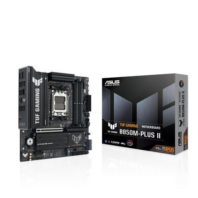 Материнcька плата ASUS TUF GAMING B850M-PLUS II sAM5 B850 4xDDR5 M.2 HDMI DP mATX (90MB1MT0-M0EAY0) [110662]