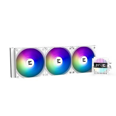 Система рідинного оxолодження Zalman Alpha 2 A36 ARGB, LGA1851, 1700, 1200, 115x, AM5, AM4, TDP 360W, білий (ALPHA2A36WHITE) [109664]