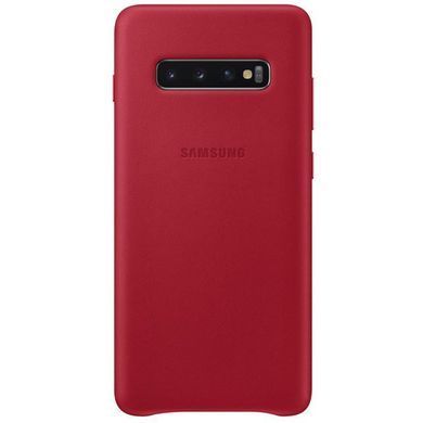Чохол-накладка Samsung Leather Cover для Samsung Galaxy S10+ SM-G975 Red (EF-VG975LREGRU) [600896]