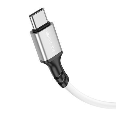 Кабель BOROFONE BX83 Type-C Famous silicone charging data cable White (6974443386424) [803597]