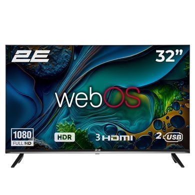 Телевізор 32" 2E LED FHD 60Hz Smart WebOS Black (2E-32A07KW) [102129]