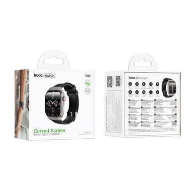 Смарт-годинник HOCO Y33 51mm. 200 mAh. Smart sports watch (call version) Black (6942007660815) [805701]