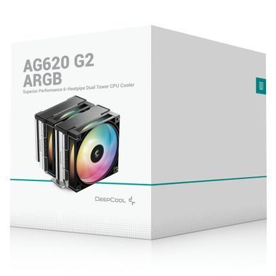 Кулер процесорний DeepCool AG620 G2 ARGB (R-AG620-BKAMMG2-G) [619673]