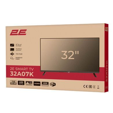 Телевізор 32" 2E LED FHD 60Hz Smart WebOS Black (2E-32A07KW) [102129]