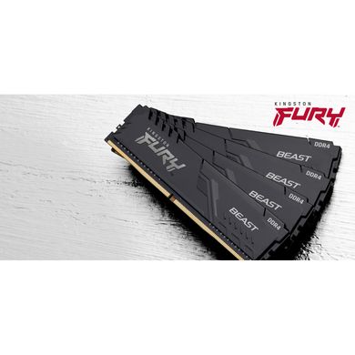 Пам'ять ПК Kingston DDR4 16GB KIT (8GBx2) 3200 FURY Beast (KF432C16BBK2/16)